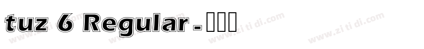 tuz 6 Regular字体转换